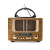 Küçük Mini Boy Retro Ahşap Tasarım Bluetooth Hoparlörlü Radyo – Fm/am Destekli, Şarjlı Ve Taşınabilir Radyo Ns-8108 Bx40