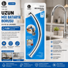 Kuğu Evye - Lavabo Uzun Mix Batarya Borusu Krom Kaplama - Vakumlu - Süzgeçli Uç Bx40