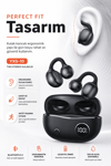 Kulak Kancalı Kablosuz Bluetooth Kulaklık Şarj Kutulu Mikrofonlu Spor Kullanım