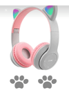 Kulak üstü Bluetooth 5.0 yeşil kedi kulağı detaylı çocuk kulaklık 1 yıl garantili
