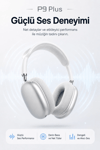 Kulak Üstü Kablosuz Bluetooth Kulaklık Yumuşak Pedli Mikrofonlu Günlük Kullanım