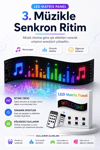 Kumandalı LED Matrix Panel Kayan Yazı Tabelası Renkli Mesaj Ve Saat Gösterimli
