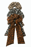 Kuyruklu Leopar Desenli Simit Toka