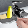 Lavabo İçin Silikon Esnek Mat Musluk Sapı Damlama Tutucu Raf Mutfak Tezgahı Sıçrama Koruma Bx40