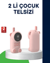 LCD Ekranlı Bebek Telsizi – İki Yönlü Ses, Uzun Menzil, Çocuk Dostu Tasarım