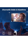 LED 4K çözünürlük, 1920x1080, 1500:1 kontrast, 150 ansilümen, wifi, USB, HDMI projeksiyon cihazı
