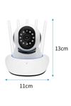 LED Aydınlatmalı 5 Antenli Motorlu 1080P Wifi Kamera Sensörlü Yeni Nesil