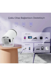 LED FULL HD projeksiyon cihazı 1280x720 çözünürlük 200 ansilümen 3000:1 kontrast beyaz