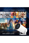 LED FULL HD projeksiyon cihazı 1280x720 çözünürlük 200 ansilümen 3000:1 kontrast beyaz