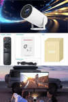 LED görüntü teknolojili 4K çözünürlüklü beyaz projeksiyon cihazı, 1080P, HDR, kablosuz, HDMI