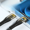 Led Işık Uçlu Sağlam İp Kablolu Usb To Lightning Hızlı Şarj Kablosu Bx40