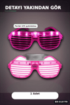 Led Işıklı Shutter Parti Gözlüğü Pembe Renk 1 Adet Pilli Eğlence Aksesuarı BX-313770
