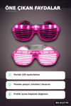 Led Işıklı Shutter Parti Gözlüğü Pembe Renk 1 Adet Pilli Eğlence Aksesuarı BX-313770