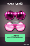 Led Işıklı Shutter Parti Gözlüğü Pembe Renk 1 Adet Pilli Eğlence Aksesuarı BX-313770