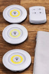 Led Lamba 3'lü Uzaktan Kumandalı Yapışkanlı Beyaz Işık (Kopya)