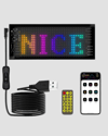 LED Matrix Piksel Panel Işığı USB Uygulama Kontrollü Kaydırmalı Yazı Ekranı