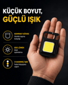LED Mini Anahtarlık Fener – 1000 Lümen Güçlü Işık ve USB Type-C Şarjlı Yeni Nesil