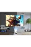 LED projeksiyon cihazı 4K çözünürlük 100000:1 kontrast Bluetooth Android 11 WiFi beyaz