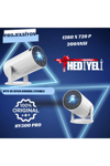LED projeksiyon cihazı 4K çözünürlük 1280x720 beyaz 2000:1 kontrast USB HDMI kablosuz