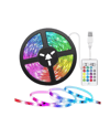 LED Strip RGB 5 Metre Çok Renkli Kumandalı Şerit Led Işık Seti