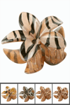 Leopar Desenli Lotus Mandal Toka 8 cm