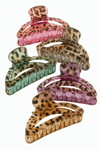 Leopar Desenli Oval Mandal Toka 8 cm
