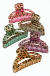 Leopar Desenli Oval Mandal Toka 8 cm