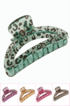 Leopar Desenli Oval Mandal Toka 8 cm