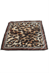Leopar Desenli Saten Fular 50*50 cm