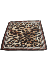 Leopar Desenli Saten Fular 50*50 cm