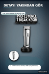 Lityum Pilli 600mAh Saç Sakal Kısaltma Makinesi 3 Taraklı USB Şarj LED Ekran BX-313673