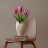 Lotus 3d Dekorati̇f Vazo 18 Cm 18 Cm Beyaz