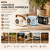 M4 Portable Wireless Hoparlör - Speaker Işıklı Usb Şarjlı Renkli Kasa - Bronz Çerçeveusb - Dc 5v - Tf Bx40