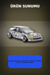 Manga Desenli 1/64 Ölçek Diecast Honda Civic EF Model Araba - Tekli Rastgele Paket BX-313375