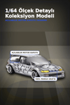 Manga Desenli 1/64 Ölçek Diecast Honda Civic EF Model Araba - Tekli Rastgele Paket BX-313375