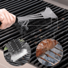 Mangal Izgara Temizleme Fırçası – Paslanmaz Çelik Telli, Uzun Saplı Grill Temizlik Aparatı Mangal Temizlik Fırçası Bx40
