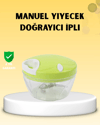 Manuel Yiyecek Doğrayıcı İpli Hızlı Pratik Sebze Kıyıcı