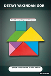 Manyetik Tangram Defteri 7 Ahşap Parça Mıknatıslı - 3+ Yaş Eğitici Zeka Oyunu BX-313796