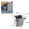 Masa Altı Sürgülü Mini Çöp Kovası Bx40