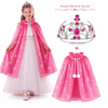 Masal Prensesi Pembe Pelerin Ve Taç Seti (85 Cm) Bx40