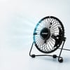 Masaüstü Mini USB Fan - Metal Gövdeli - Ultra Sessiz