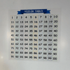 Matematik Öğreten Yüzlük Tablo Duvarda İz Bırakmaz Akıllı Kağıt Yapışkansız Statik  60x60 Cm Bx40