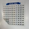 Matematik Öğreten Yüzlük Tablo Duvarda İz Bırakmaz Akıllı Kağıt Yapışkansız Statik  60x60 Cm Bx40