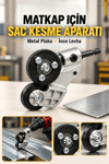 Matkap Ucuna Takılabilen Metal Sac Kesme Aparatı Şarjlı ve Elektrikli Matkap Uyumlu Pratik Kesim Aleti
