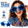 Mega Tip Yıldız Parti Gözlüğü Mavi Renk