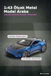 Metal 1:43 Aston Martin Vantage Çek Bırak Model Araba - Hediye Oyuncak BX-313505