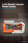 Metal Diecast 1:43 McLaren F1 Çek Bırak Araba - Lisanslı Model, Koleksiyonluk Oyuncak BX-313634
