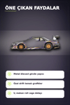 Metal Diecast 1/64 Olcek Nissan Silvia S13-R Drift Arabasi - Kaido House Koleksiyon Modeli BX-313398