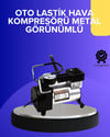 Metal Gövdeli Oto Lastik Hava Kompresörü 12V 140 PSI Hızlı Şişirme