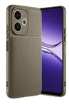 Mey İthalat®   A5 Pro 4G Kılıf Auto Focus Karbon Kapak - Kahverengi